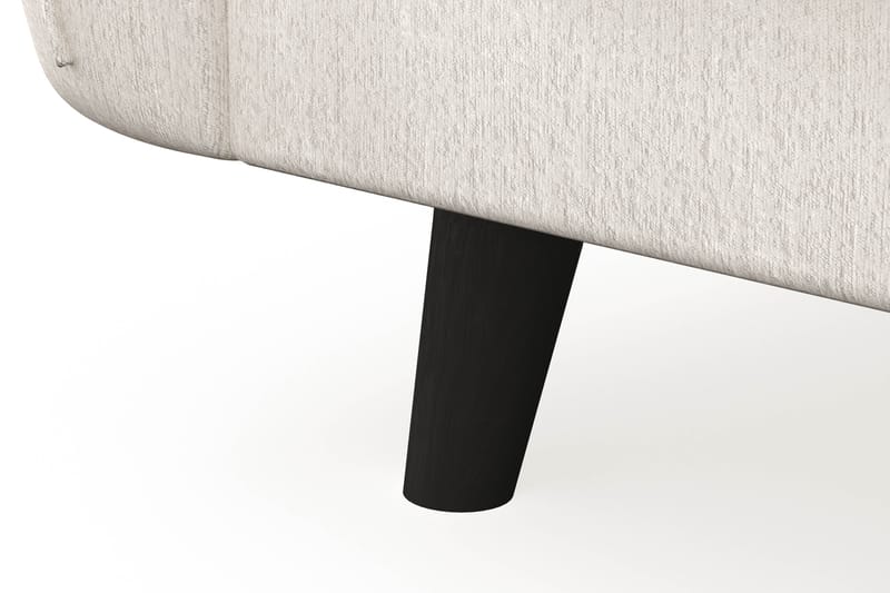 Trend Lyx 4-sits Vänstervänd L-formad Schäslongsoffa i Sammet - Krämvit - Möbler - Soffa - Divansoffor & schäslongsoffa