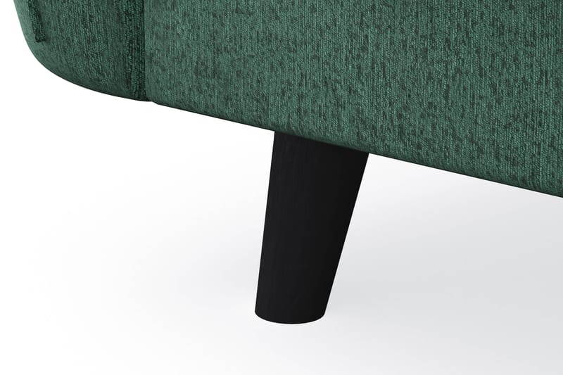 Trend Lyx 4-sits Vänstervänd L-formad Schäslongsoffa i Sammet - Mörkgrön - Möbler - Soffa - Divansoffor & schäslongsoffa