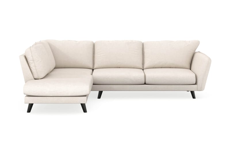 Trend Lyx 4-sits Vänstervänd L-formad Schäslongsoffa i Tyg - Beige - Möbler - Soffa - Divansoffor & schäslongsoffa
