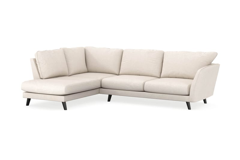 Trend Lyx 4-sits Vänstervänd L-formad Schäslongsoffa i Tyg - Beige - Möbler - Soffa - Divansoffor & schäslongsoffa