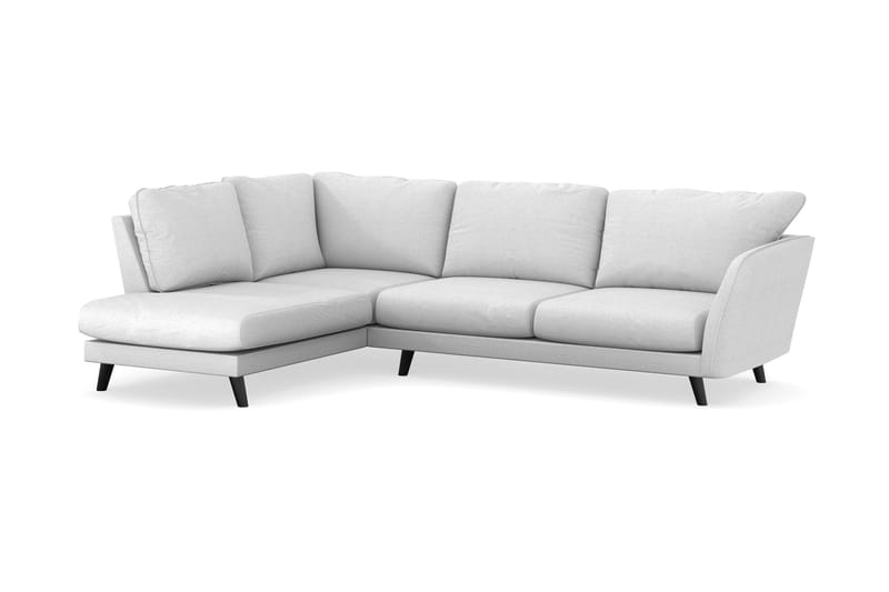 Trend Lyx 4-sits Vänstervänd L-formad Schäslongsoffa i Tyg - Ljusgrå - Möbler - Soffa - Divansoffor & schäslongsoffa