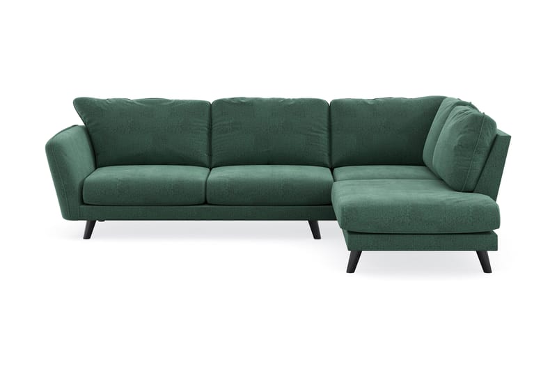 Trend Lyx Schäslongsoffa Höger - Grön Sammet - Divansoffor & schäslongsoffa - 4 sits soffa med divan