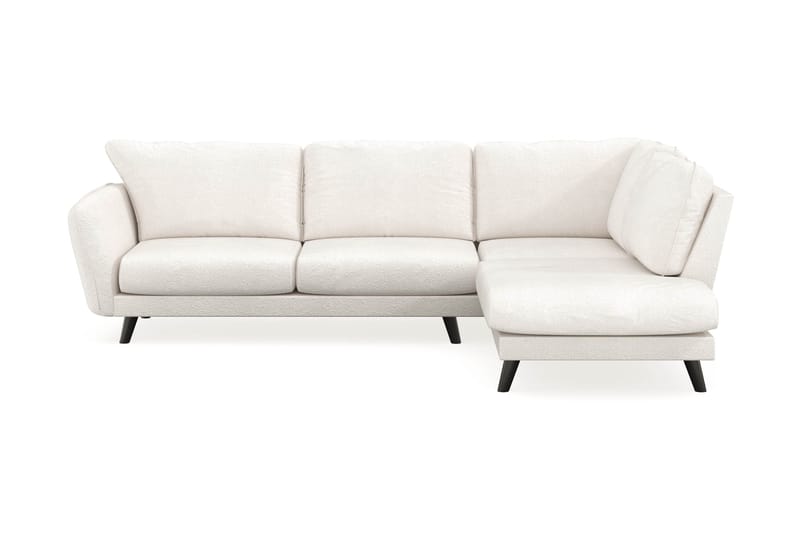 Trend Lyx Schäslongsoffa Höger - Vit|Bouclé - Divansoffor & schäslongsoffa - 4 sits soffa med divan