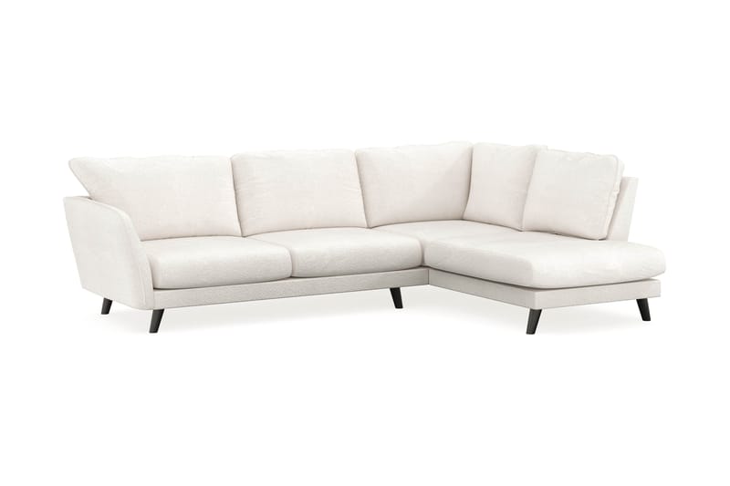 Trend Lyx Schäslongsoffa Höger - Vit|Bouclé - Divansoffor & schäslongsoffa - 4 sits soffa med divan