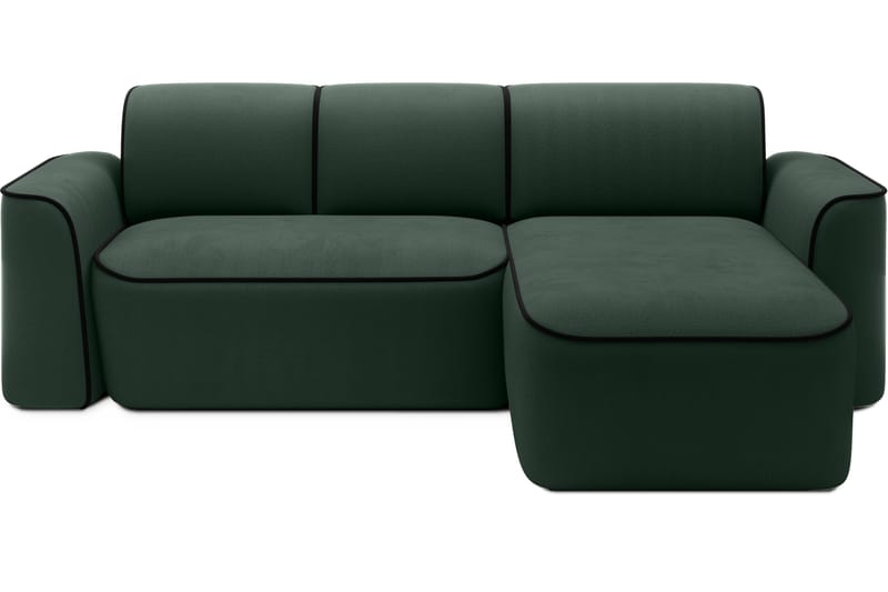 Ume 4-sits Soffa med Divan - Grön - Möbler - Soffa - Divansoffor & schäslongsoffa - 4 sits soffa med divan