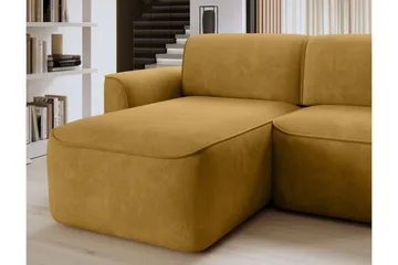 Ume 4-sits Soffa med Divan - Gul - Möbler - Soffa - Divansoffor & schäslongsoffa - 4 sits soffa med divan