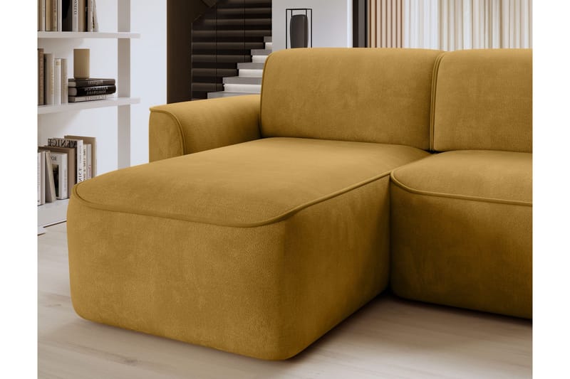 Ume 4-sits Soffa med Divan - Gul - Möbler - Soffa - Divansoffor & schäslongsoffa - 4 sits soffa med divan