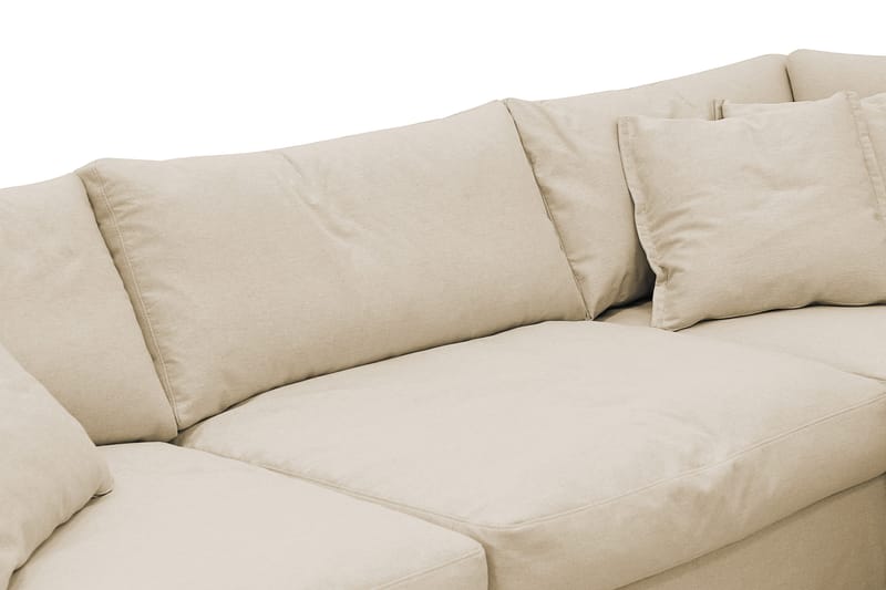 Valencia Extra Djup 4-sits Soffa med Schäslong Höger - Beige - Möbler - Soffa - Divansoffor & schäslongsoffa - 4 sits soffa med divan