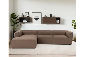 Abbas 4-sits Soffa med Divan - Brun - Möbler - Soffa - Divansoffor & schäslongsoffa