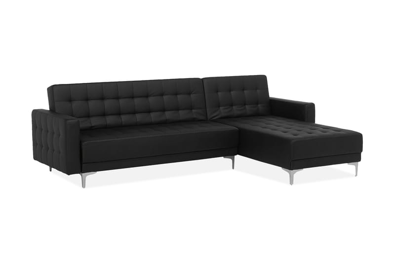 Aberdeen Hörnsoffa - Svart - Divansoffor & schäslongsoffa - 4 sits soffa med divan