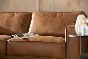 Akron 2,5-sits Soffa med Schäslong Vänster Bondedläder - Brun - Möbler - Soffa - Divansoffor & schäslongsoffa