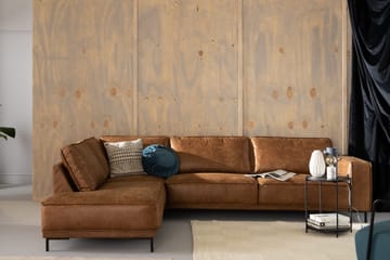Akron 2,5-sits Soffa med Schäslong Vänster Bondedläder - Brun - Möbler - Soffa - Divansoffor & schäslongsoffa