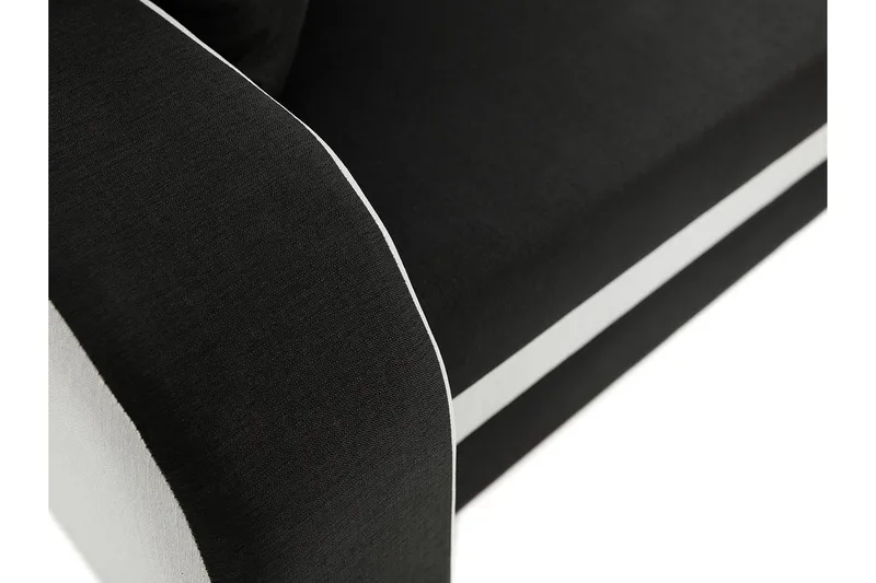 Alvared Soffa med Divan 3-sits - Svart - Möbler - Soffa - Divansoffor & schäslongsoffa