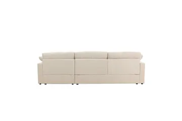 Amalfi Vänstervänd L-formad Hörnsoffa med Divan 297 cm i Tyg - Beige - Möbler - Soffa - Divansoffor & schäslongsoffa
