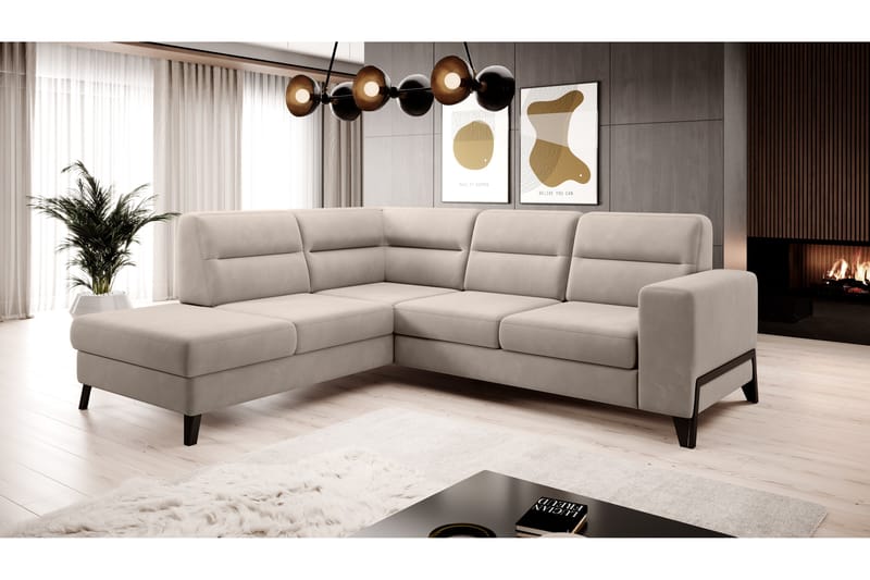 Anglika Soffa m. Schäslong 4-sits - Beige - Möbler - Soffa - Divansoffor & schäslongsoffa