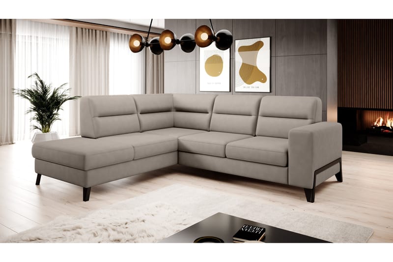 Anglika Soffa m. Schäslong 4-sits - Beige - Möbler - Soffa - Divansoffor & schäslongsoffa