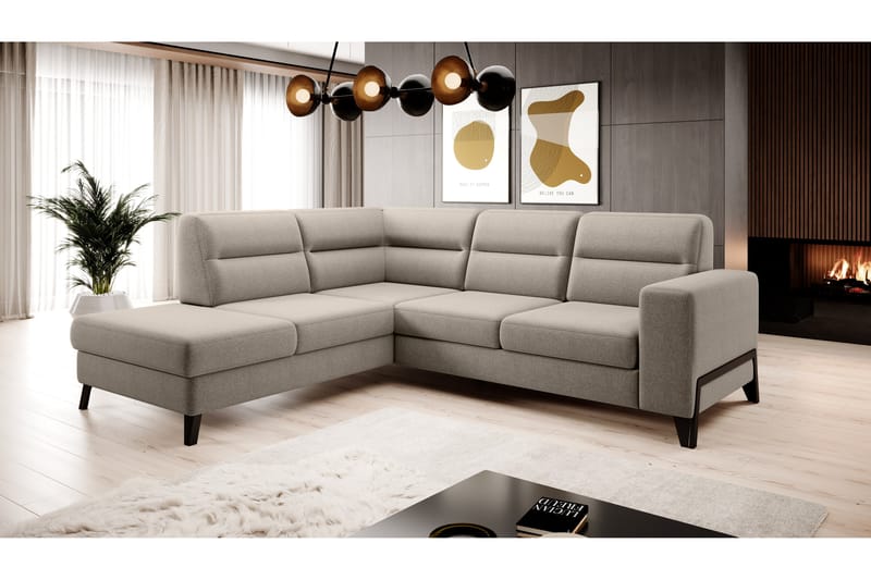 Anglika Soffa m. Schäslong 4-sits - Beige - Möbler - Soffa - Divansoffor & schäslongsoffa