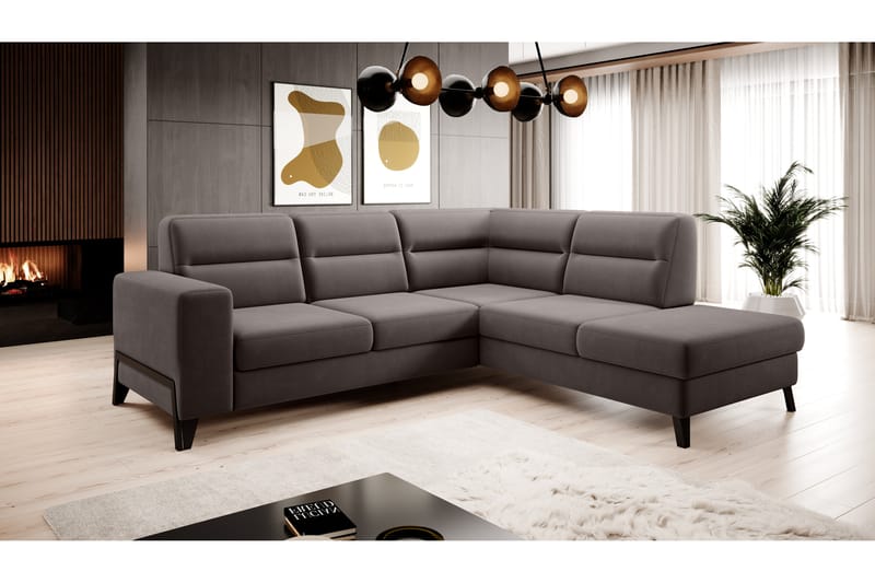Anglika Soffa m. Schäslong 4-sits - Beige - Möbler - Soffa - Divansoffor & schäslongsoffa