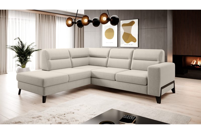 Anglika Soffa m. Schäslong 4-sits - Beige - Möbler - Soffa - Divansoffor & schäslongsoffa
