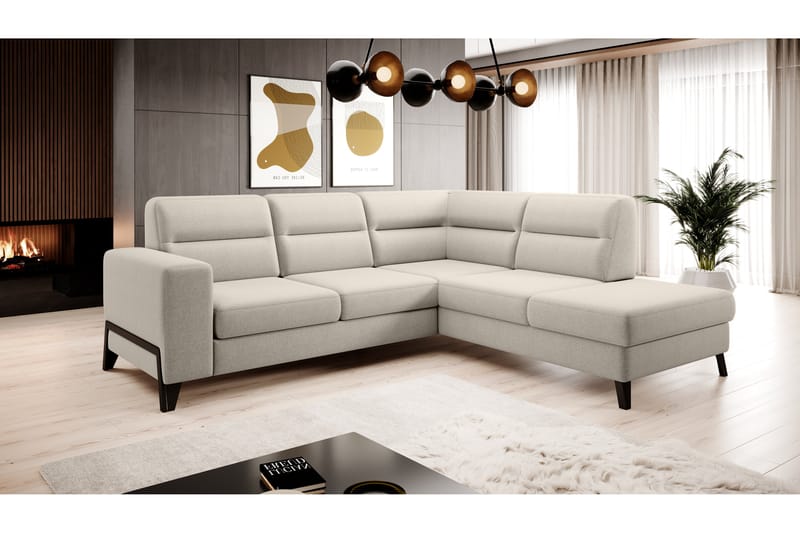 Anglika Soffa m. Schäslong 4-sits - Beige - Möbler - Soffa - Divansoffor & schäslongsoffa