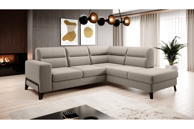 Anglika Soffa m. Schäslong 4-sits - Beige - Möbler - Soffa - Divansoffor & schäslongsoffa