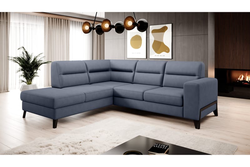 Anglika Soffa m. Schäslong 4-sits - Blå - Möbler - Soffa - Divansoffor & schäslongsoffa