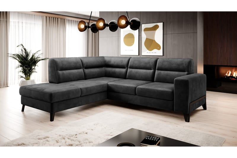 Anglika Soffa m. Schäslong 4-sits - Grå - Möbler - Soffa - Divansoffor & schäslongsoffa