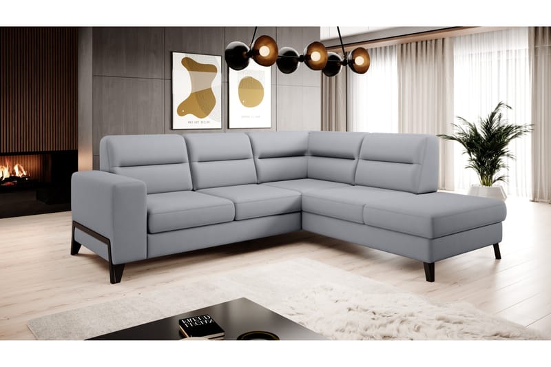 Anglika Soffa m. Schäslong 4-sits - Grå - Möbler - Soffa - Divansoffor & schäslongsoffa