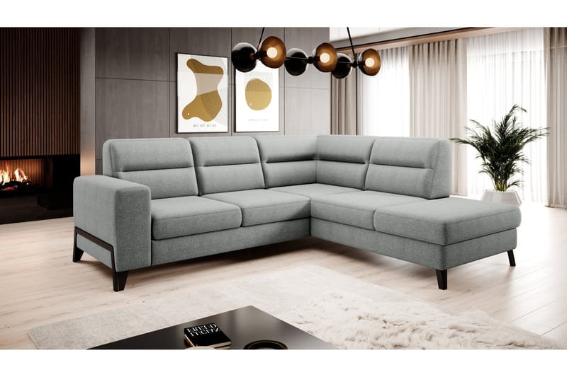 Anglika Soffa m. Schäslong 4-sits - Grå - Möbler - Soffa - Divansoffor & schäslongsoffa