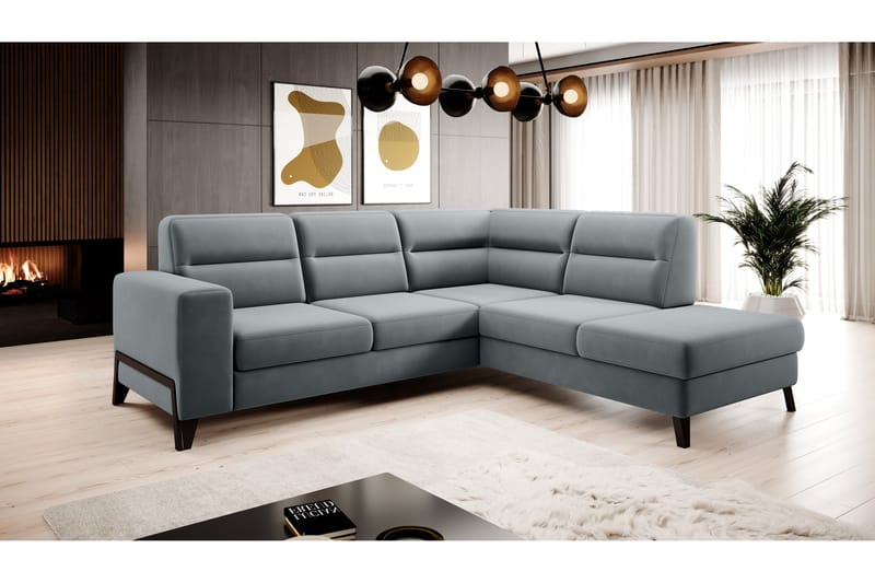 Anglika Soffa m. Schäslong 4-sits - Grå - Möbler - Soffa - Divansoffor & schäslongsoffa