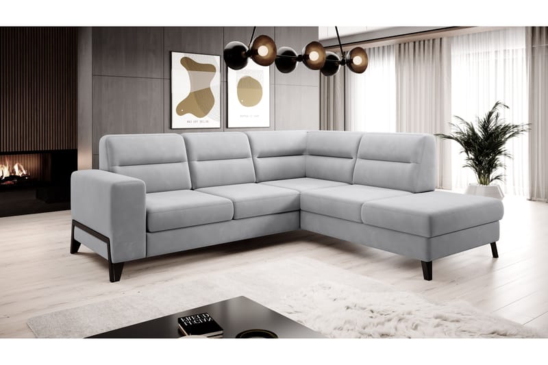 Anglika Soffa m. Schäslong 4-sits - Grå - Möbler - Soffa - Divansoffor & schäslongsoffa