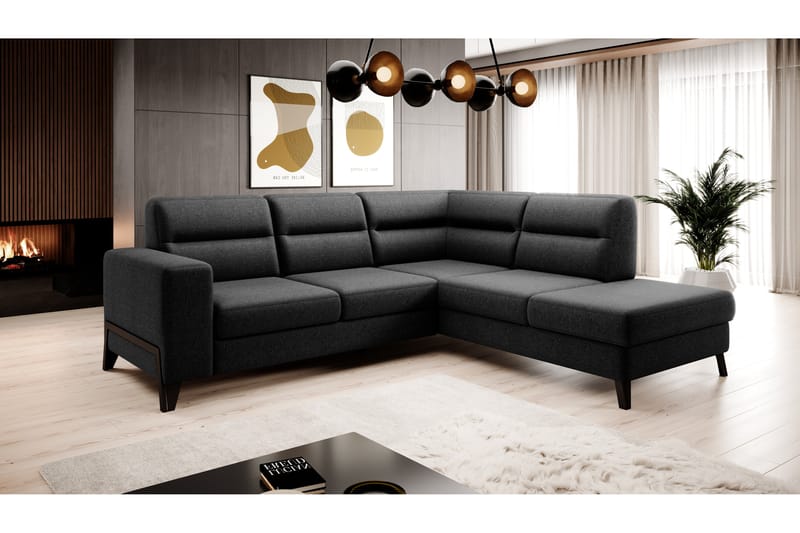Anglika Soffa m. Schäslong 4-sits - Grå - Möbler - Soffa - Divansoffor & schäslongsoffa