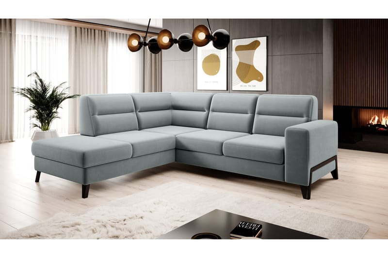 Anglika Soffa m. Schäslong 4-sits - Grå - Möbler - Soffa - Divansoffor & schäslongsoffa