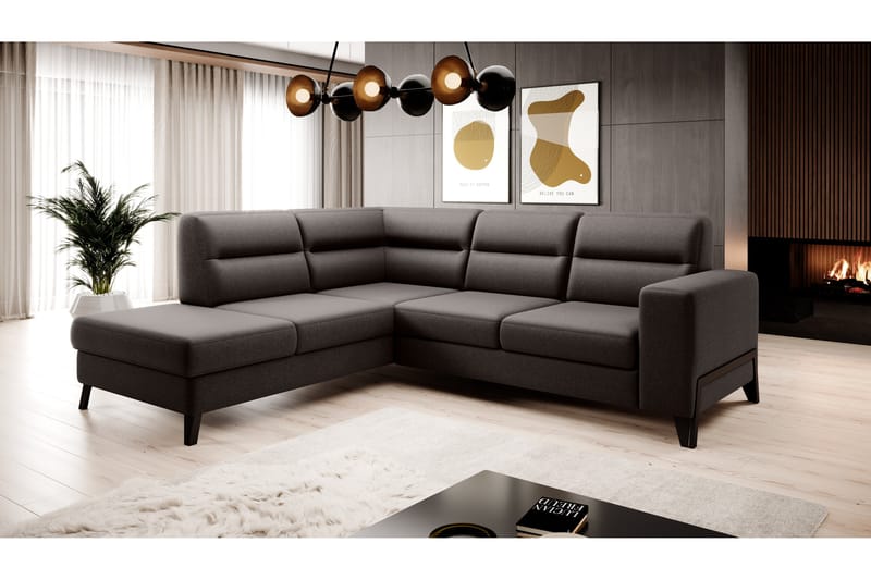 Anglika Soffa m. Schäslong 4-sits - Grå - Möbler - Soffa - Divansoffor & schäslongsoffa