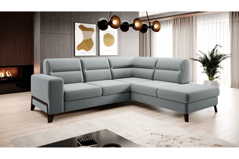 Anglika Soffa m. Schäslong 4-sits - Grå - Möbler - Soffa - Divansoffor & schäslongsoffa