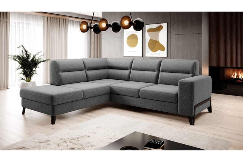 Anglika Soffa m. Schäslong 4-sits - Grå - Möbler - Soffa - Divansoffor & schäslongsoffa