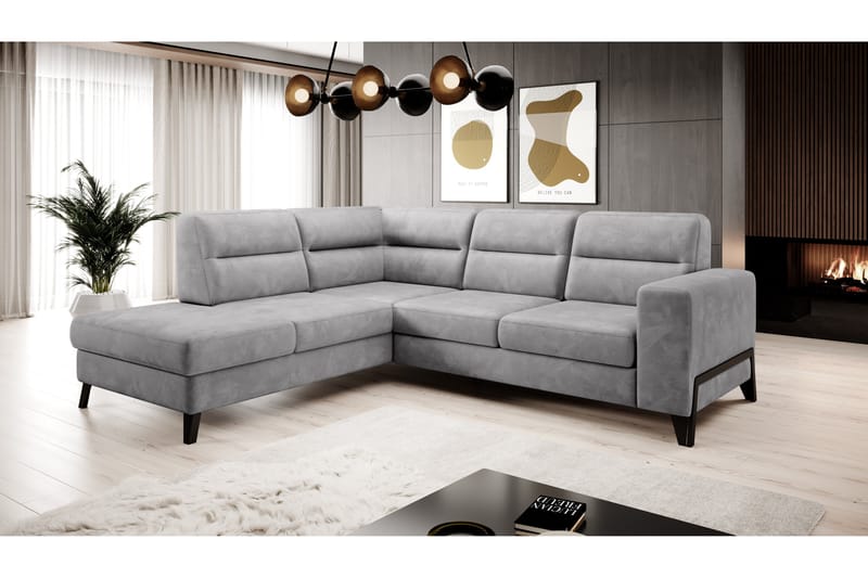 Anglika Soffa m. Schäslong 4-sits - Grå - Möbler - Soffa - Divansoffor & schäslongsoffa