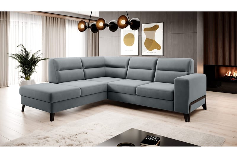 Anglika Soffa m. Schäslong 4-sits - Grå - Möbler - Soffa - Divansoffor & schäslongsoffa