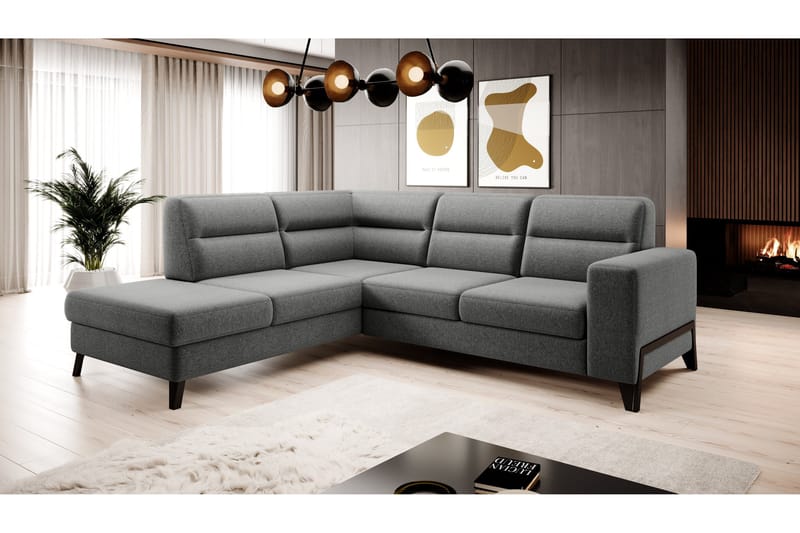 Anglika Soffa m. Schäslong 4-sits - Grå - Möbler - Soffa - Divansoffor & schäslongsoffa