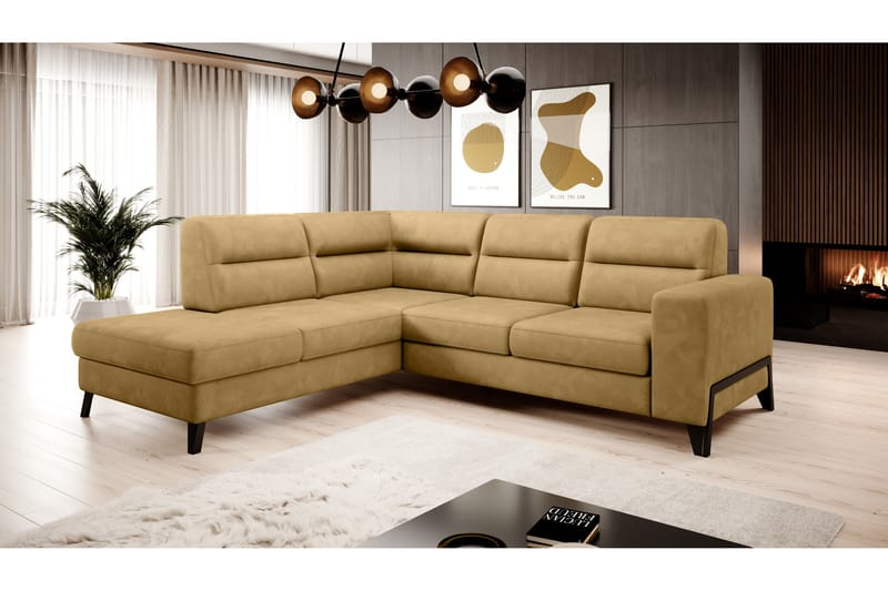 Anglika Soffa m. Schäslong 4-sits - Gul - Möbler - Soffa - Divansoffor & schäslongsoffa