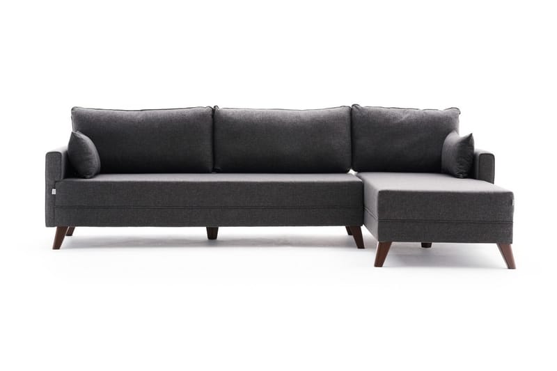 Antigua Divansoffa Höger - Antracit/Brun - Möbler - Soffa - Divansoffor & schäslongsoffa