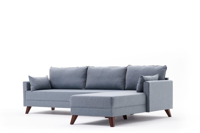 Antigua Divansoffa Höger - Blå/Brun - Möbler - Soffa - Divansoffor & schäslongsoffa