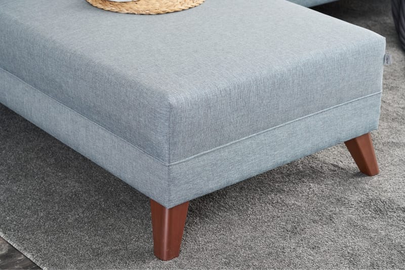 Antigua Divansoffa Höger - Blå/Brun - Möbler - Soffa - Divansoffor & schäslongsoffa
