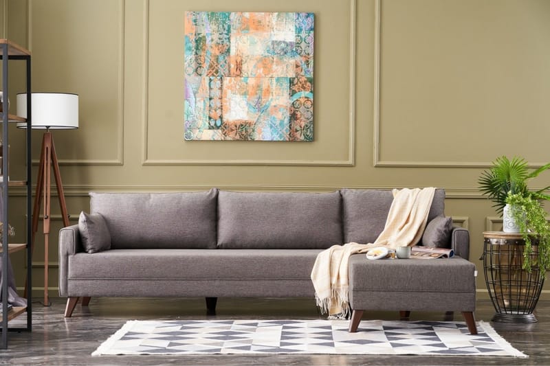 Antigua Divansoffa Höger - Brun - Möbler - Soffa - Divansoffor & schäslongsoffa