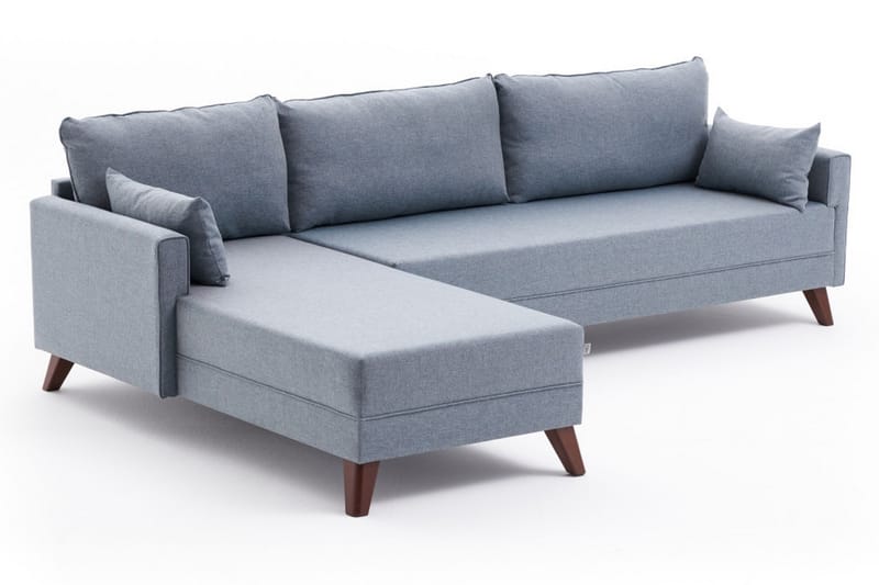 Antigua Divansoffa Vänster - Blå/Brun - Möbler - Soffa - Divansoffor & schäslongsoffa