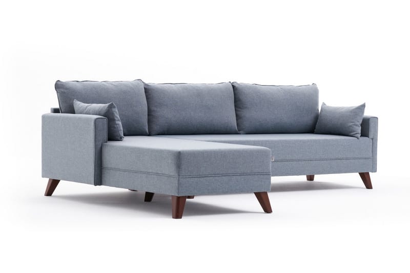 Antigua Divansoffa Vänster - Blå/Brun - Möbler - Soffa - Divansoffor & schäslongsoffa
