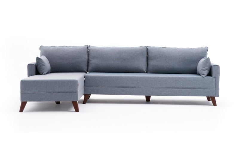 Antigua Divansoffa Vänster - Blå/Brun - Möbler - Soffa - Divansoffor & schäslongsoffa