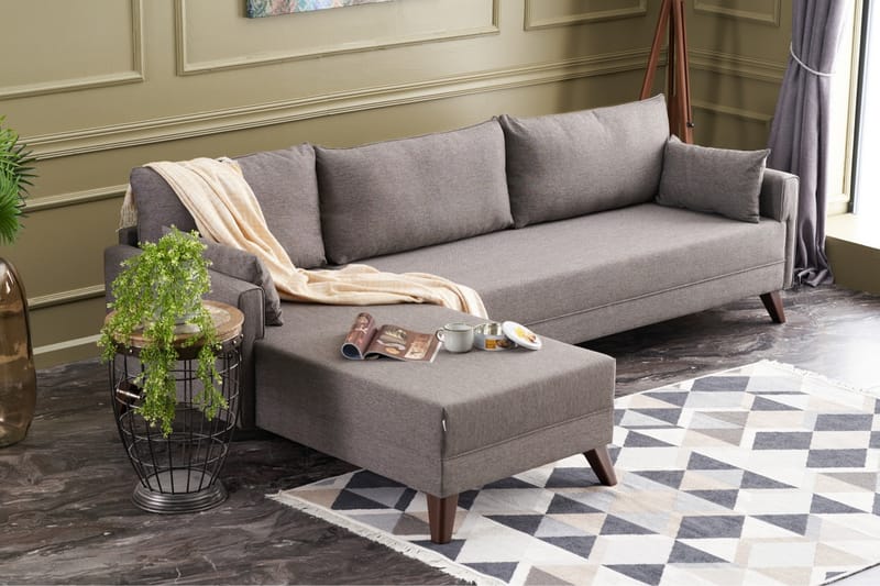 Antigua Divansoffa Vänster - Brun - Möbler - Soffa - Divansoffor & schäslongsoffa