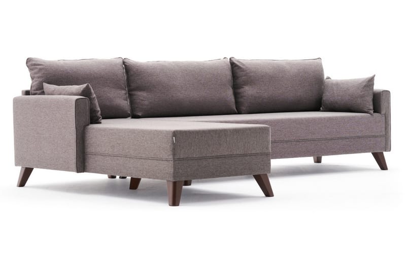 Antigua Divansoffa Vänster - Brun - Divansoffor & schäslongsoffa - 4 sits soffa med divan