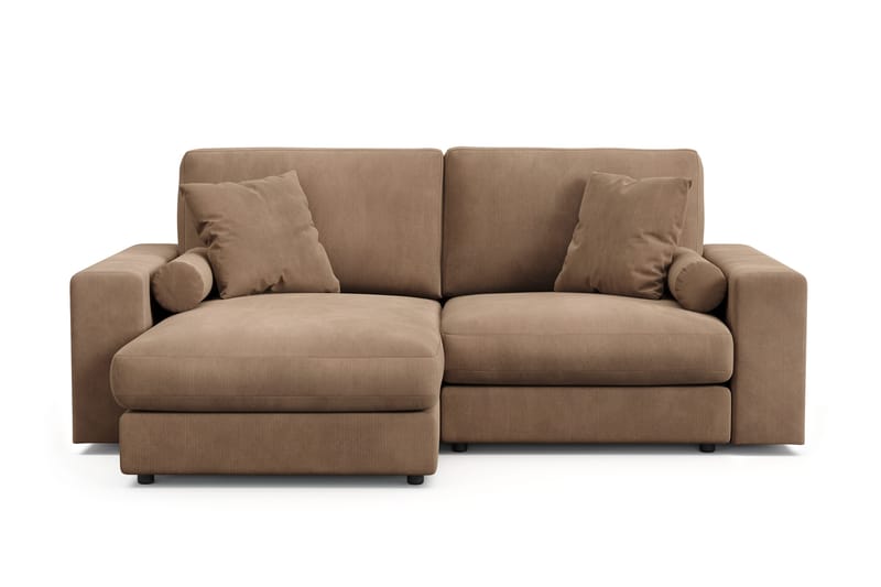 Arken Lyx 3-sits Vändbar L-formad Djup Divansoffa i Manchester - Brun - Möbler - Soffa - Divansoffor & schäslongsoffa